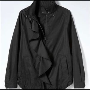 Banana Republic Ruffle Front Military Jacket